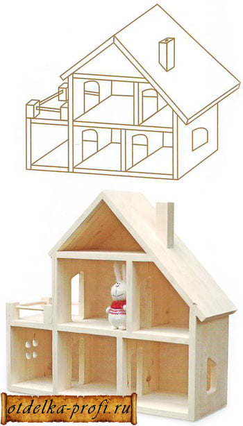Интерьерный деревянный домик